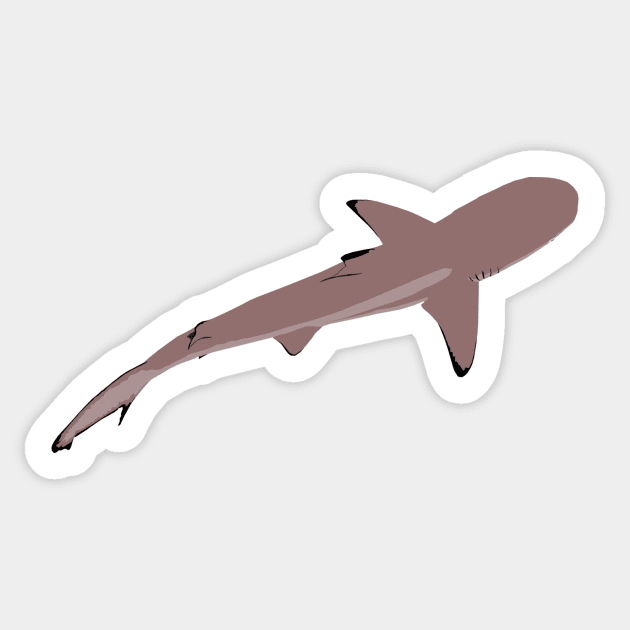 Blacktip Reef Shark Sticker by stargatedalek